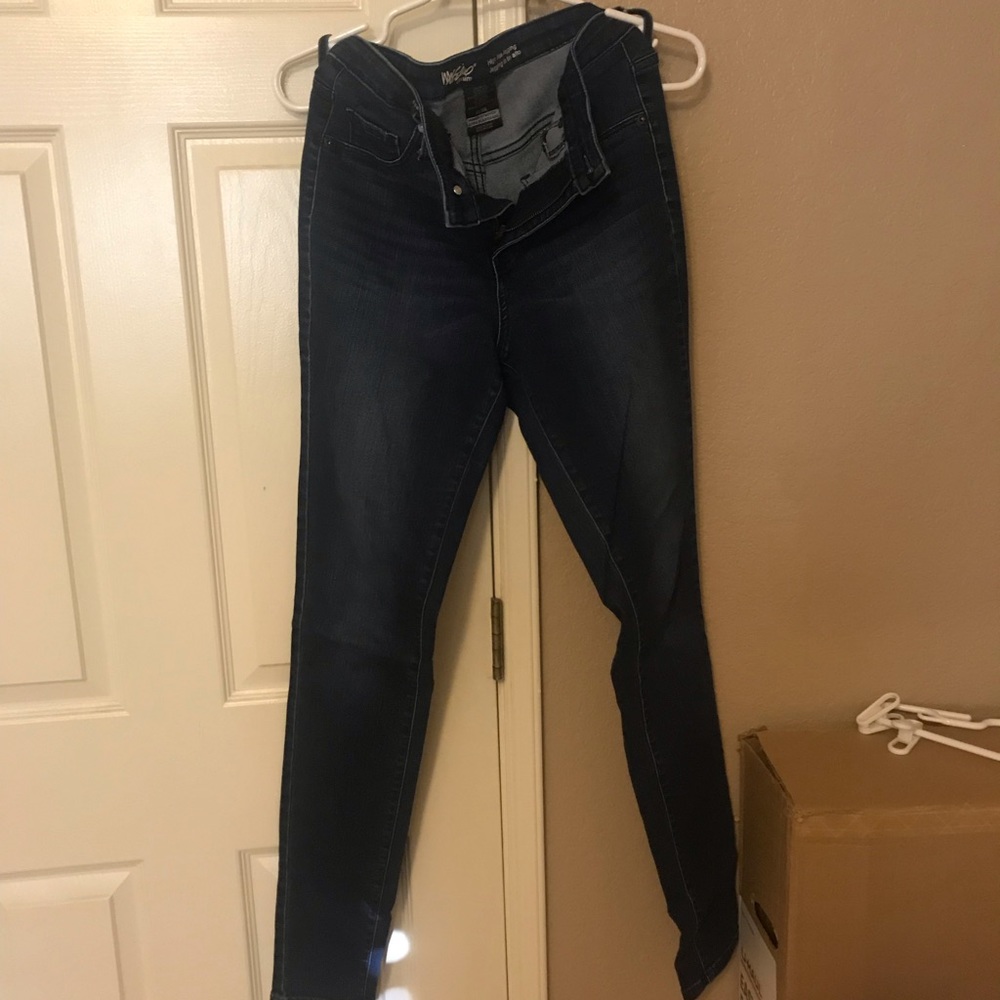 Dark blue jeans